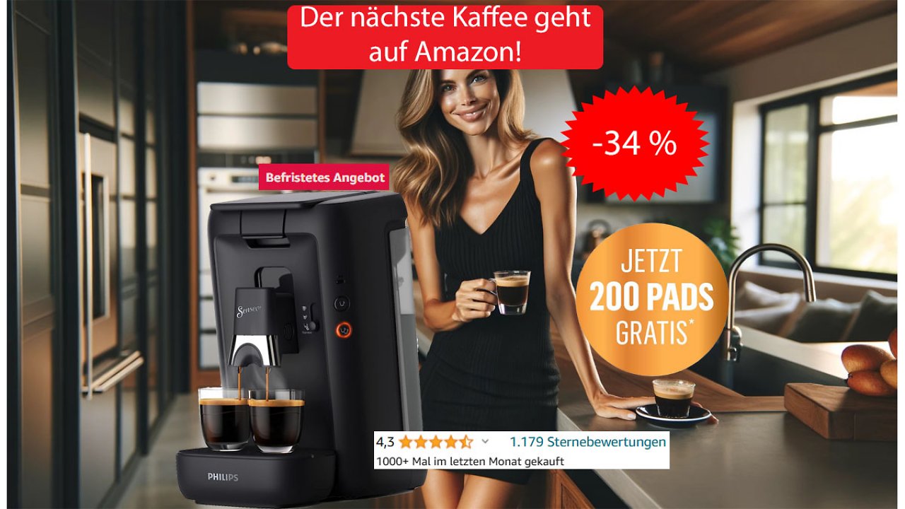 [12/04/2024] Philips Senseo Maestro Kaffeepadmaschine Deal