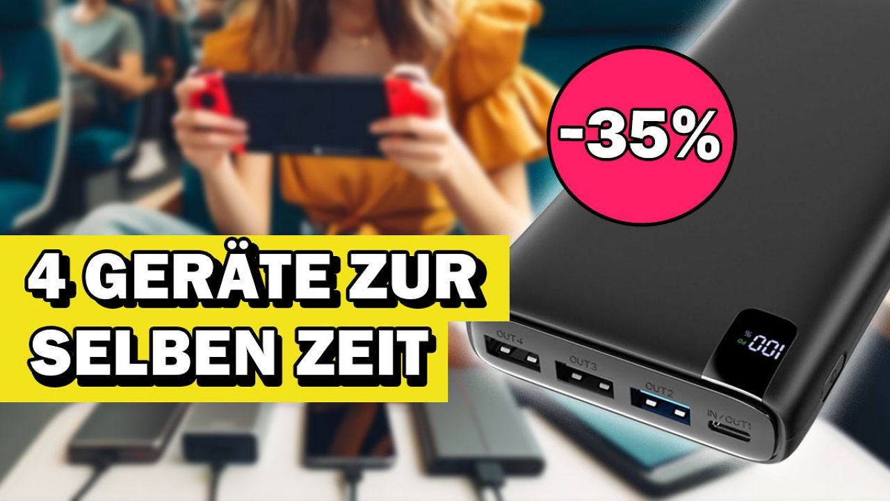 [16/04/2024] Große Powerbank mit 26.800 mAh bietet mehr Leistung als Bestseller Nr.1 & ist 35 % reduziert - praktisches Ladegerät für Handys, Urlaub, E-Bikes, Switch & Co.