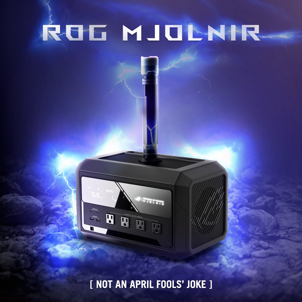 [03/04/2024] ROG Mjolnir: Asus zeigt Powerstation in Form von Thors Hammer