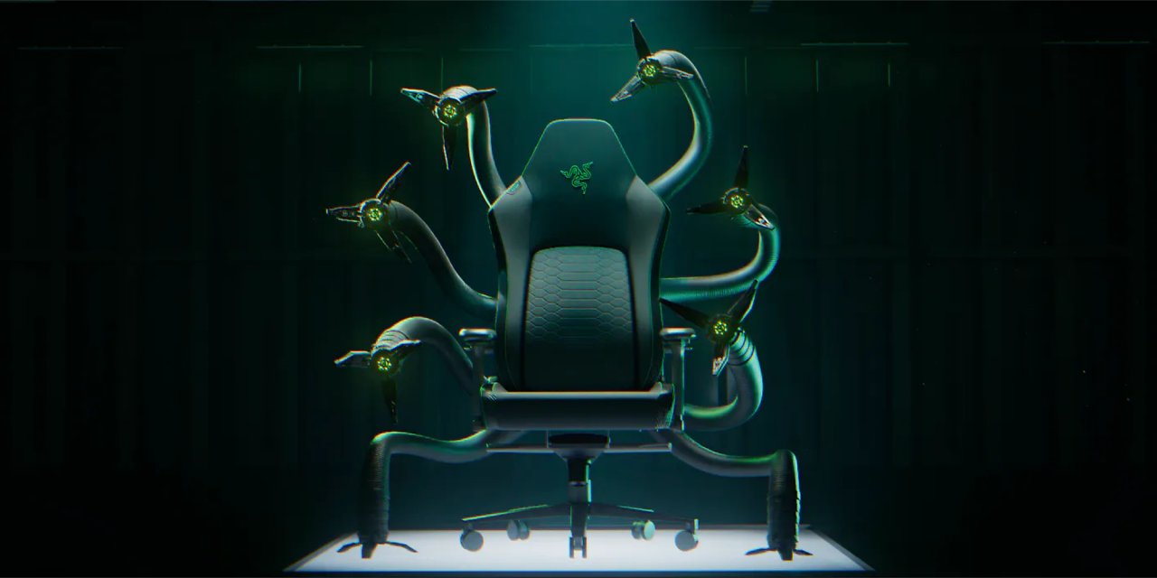 [01/04/2024] Eine Mischung aus Doc Ock und Lovecraft-Horror: Razers neuer Cthulhu-Stuhl.
