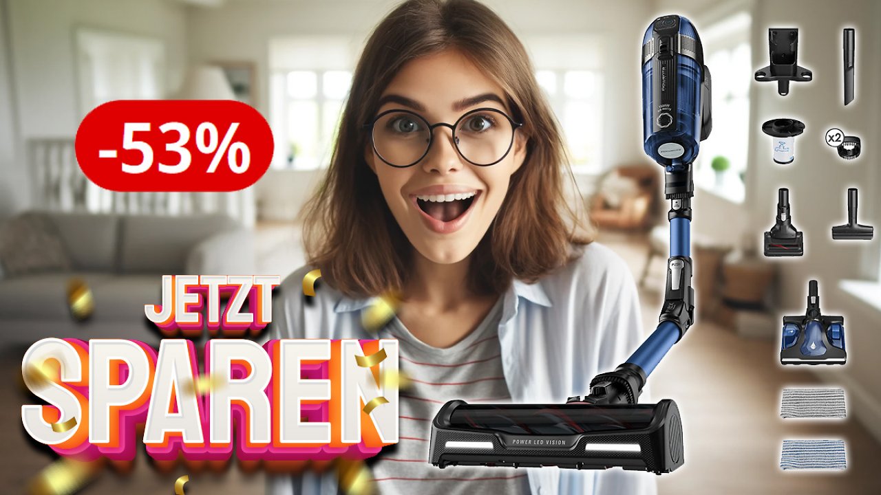 [23/04/2024] Preisfehler mit 53 % Rabatt? Über 460 Euro sparen auf Akku-Stabstaubsauger von Rowenta - Konkurrenz für Dyson & Miele?