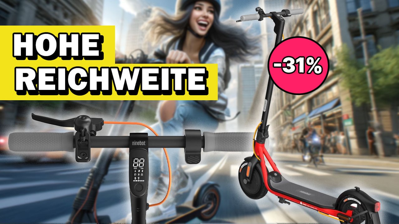 [12/04/2024] Begrenzte Zeit günstiger denn je: 153 € Rabatt auf Segway-Ninebot E-Scooter mit Straßenzulassung & 20 Km/h bei Amazon - Xiaomi im Windschatten