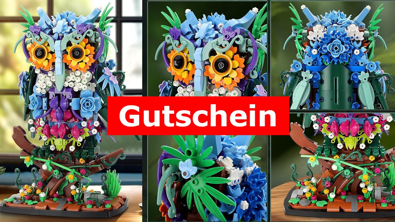[12/04/2024] Da macht Lego große Augen: Gutschein für 1.193 Teile große Eule bei Amazon (-20 Euro)