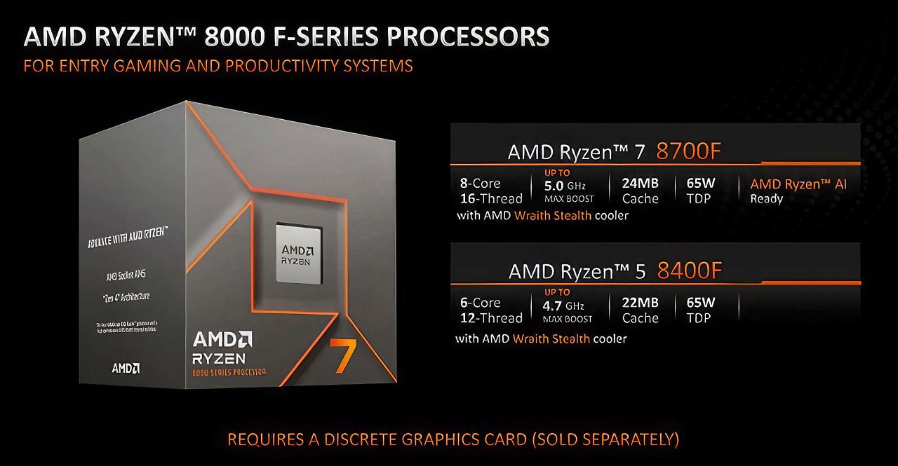 [14/05/2024] Ryzen 7 8700F & Ryzen 5 8400F: AMD bringt neue CPUs ohne iGPUs und verwirrt (3)