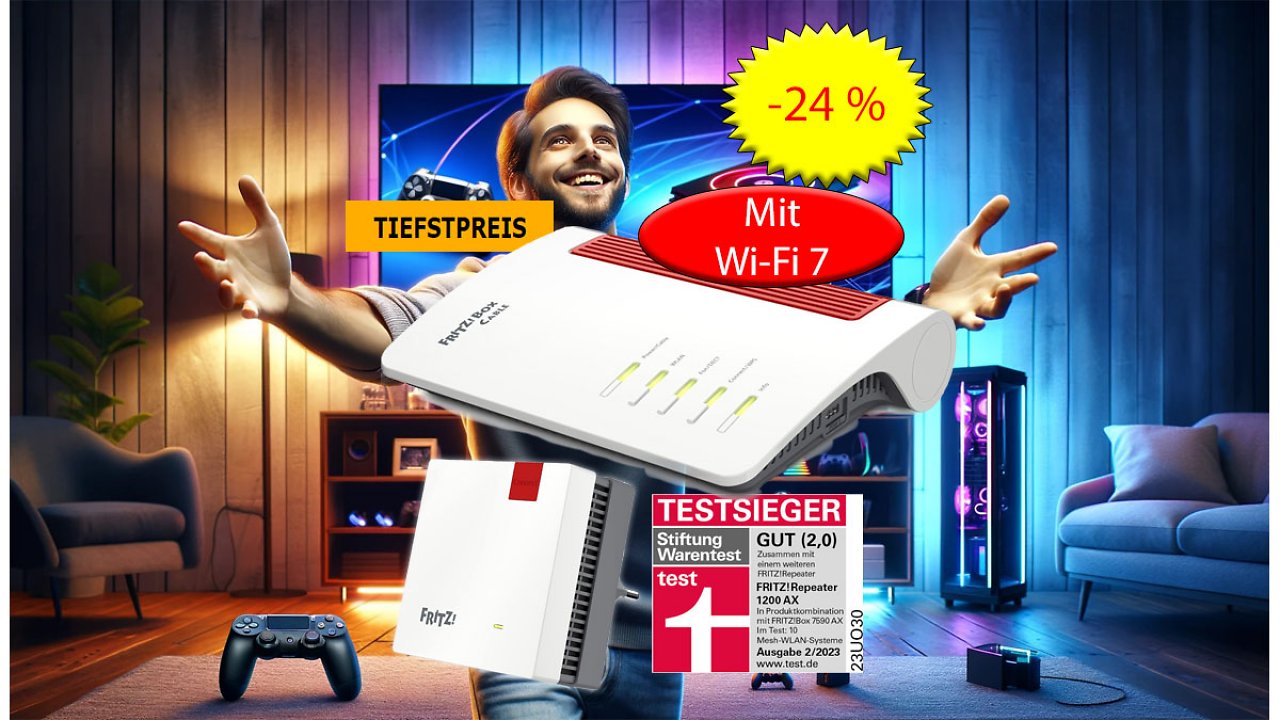 [07/05/2024] AVM Router FritzBox 6670 Wi-Fi 7 Deal