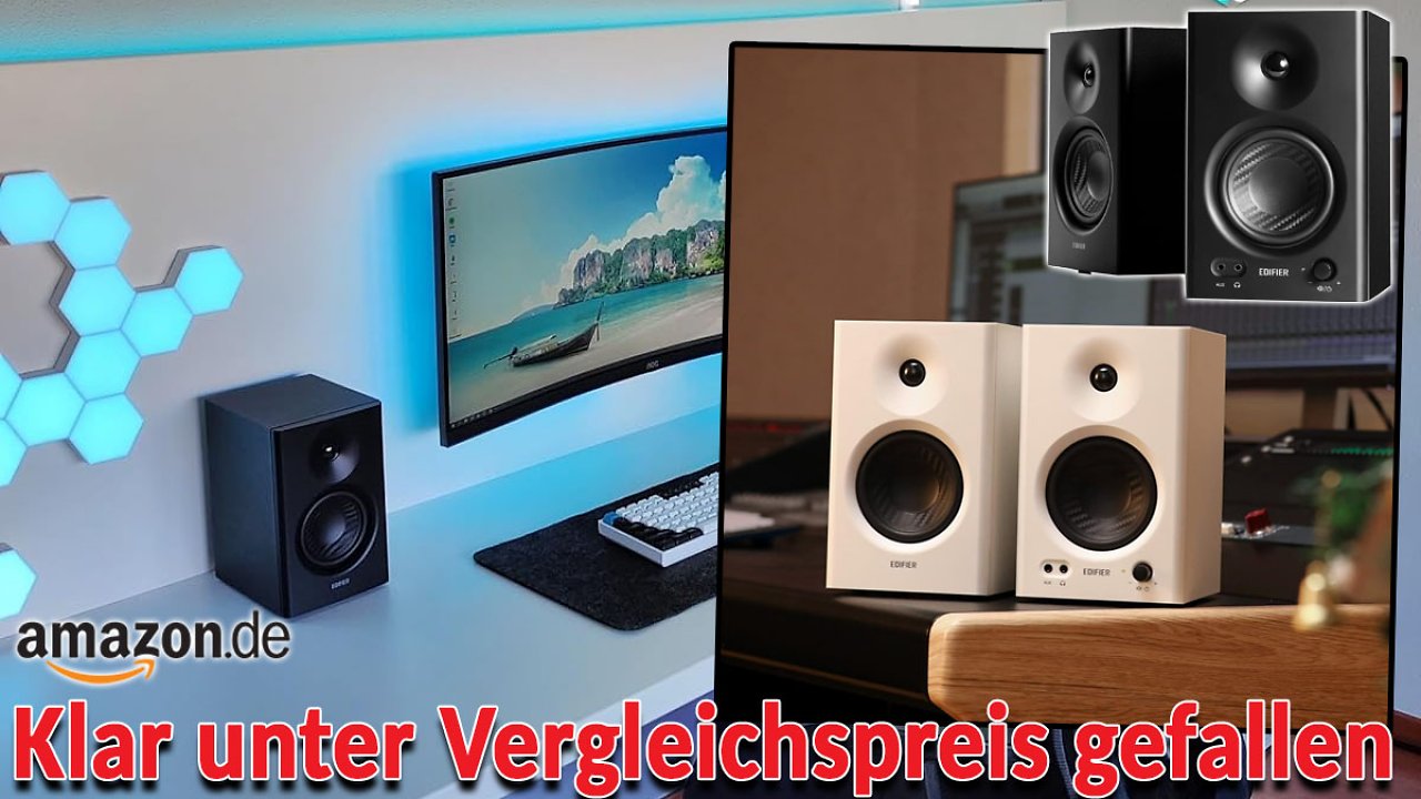[04/05/2024] Aktive Lautsprecher auch für PC: Edifier MR4 klar unter Konkurrenzpreis gerutscht - Studiomonitore für Stereo-Liebhaber im Angebot (2)