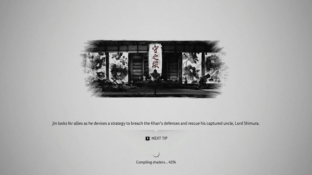 Ghost of Tsushima PC Shader Compiling