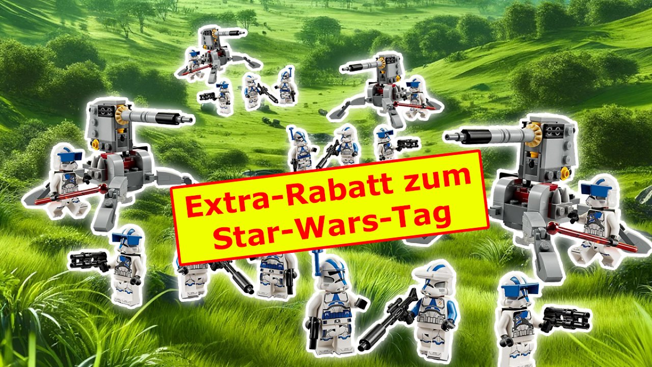 [03/05/2024] Lego Star Wars Clone Trooper Battle Pack doppelt reduziert: Bestpreis bei Amazon zum Star Wars Day 2024