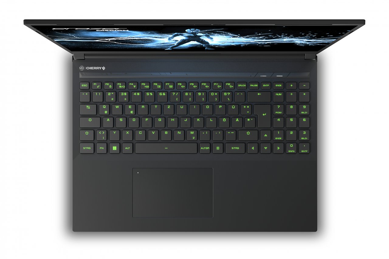 [06/05/2024] MEDION ERAZER Major X20 Top keyboard GREEN Pressebild