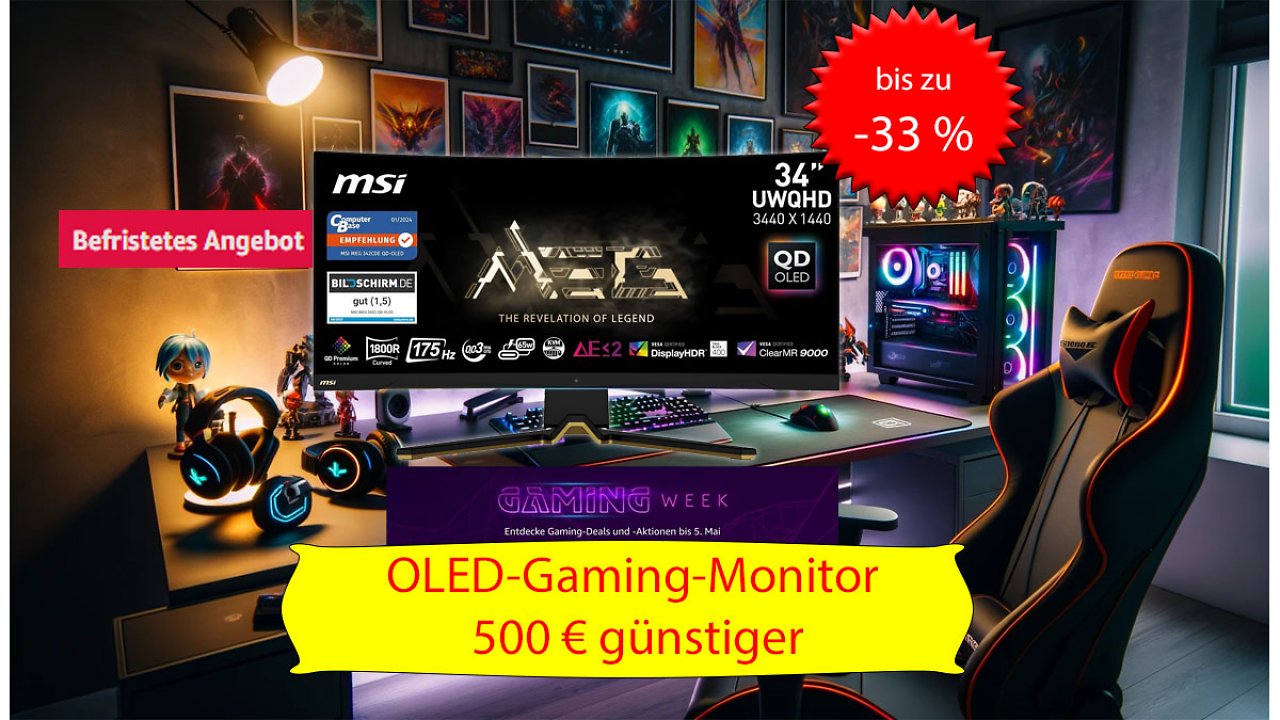 [02/05/2024] MSI MEG342 Gaming Monitor mit OLED Deal