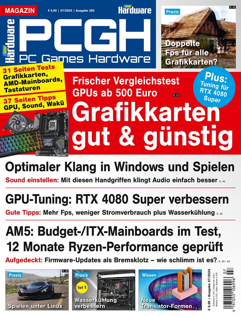 [28/05/2024] Magazin-Cover der PCGH-Ausgabe 07/2024.