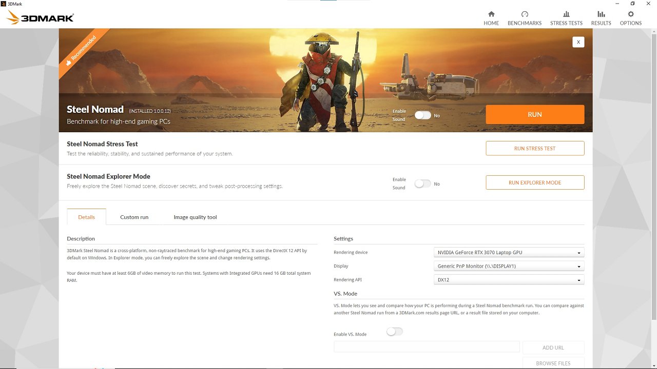 [16/05/2024] Steel Nomad UI Web