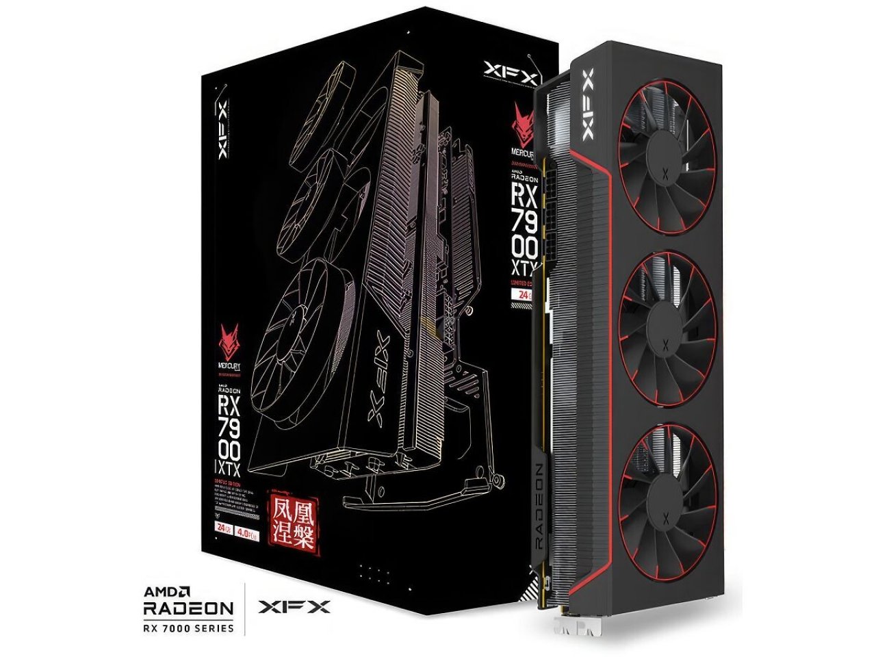 [06/05/2024] Die Cina-exklusive XFX RX 7900 XTX Phoenix Nirvana inklusive Verpackung.