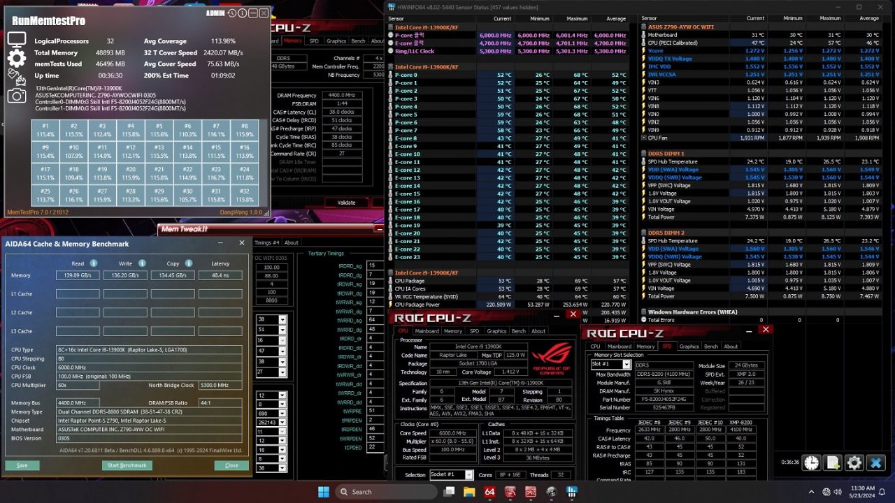 [16/06/2024] Asus Z790-AYW OC WIFI