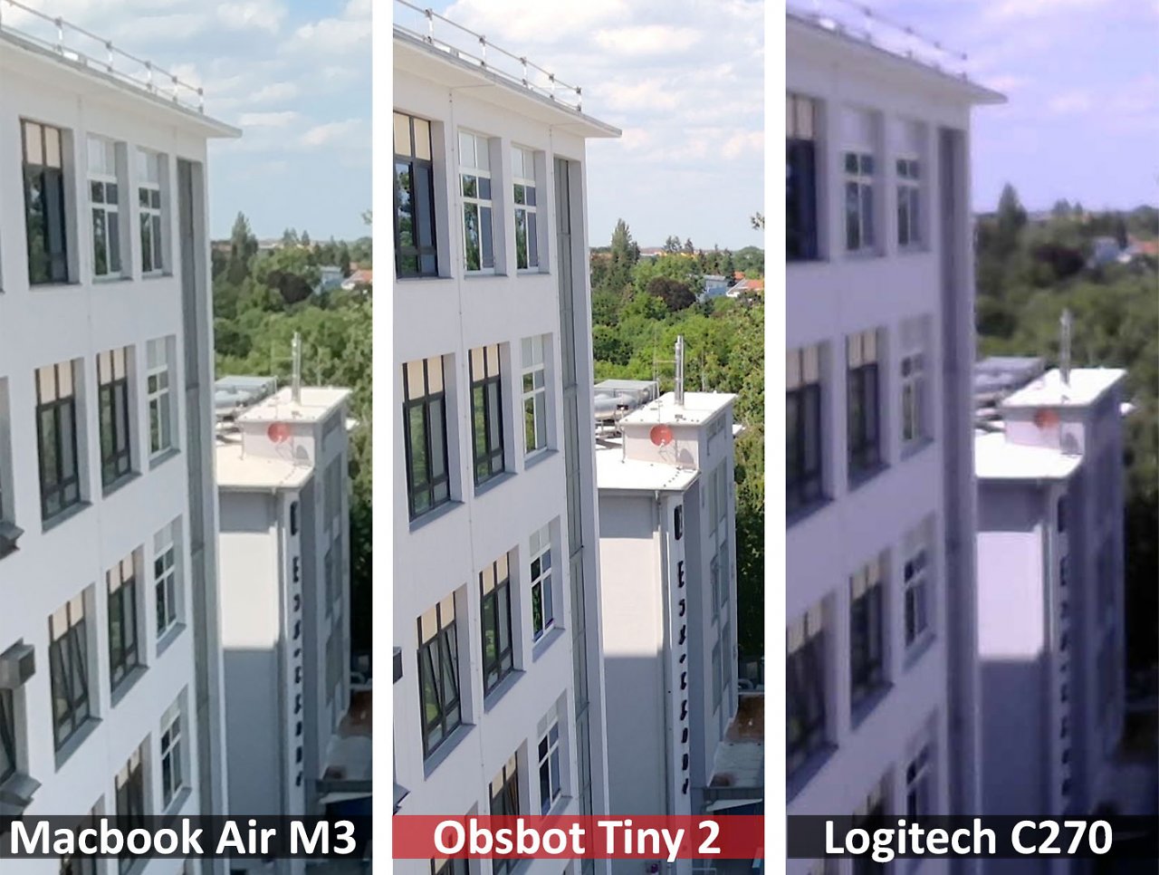 [19/06/2024] 3 Webcams im direkten Vergleich