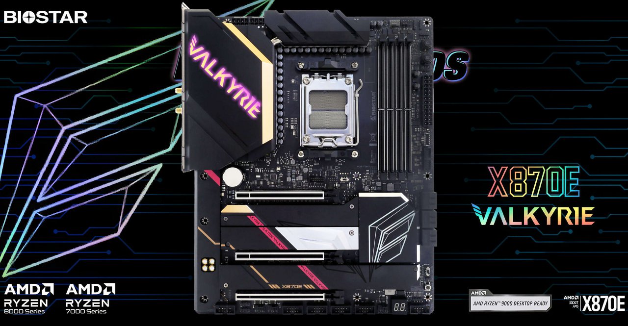 [03/06/2024] Neues AM5-Flaggschiff: Biostar stellt X870E Valkyrie vor