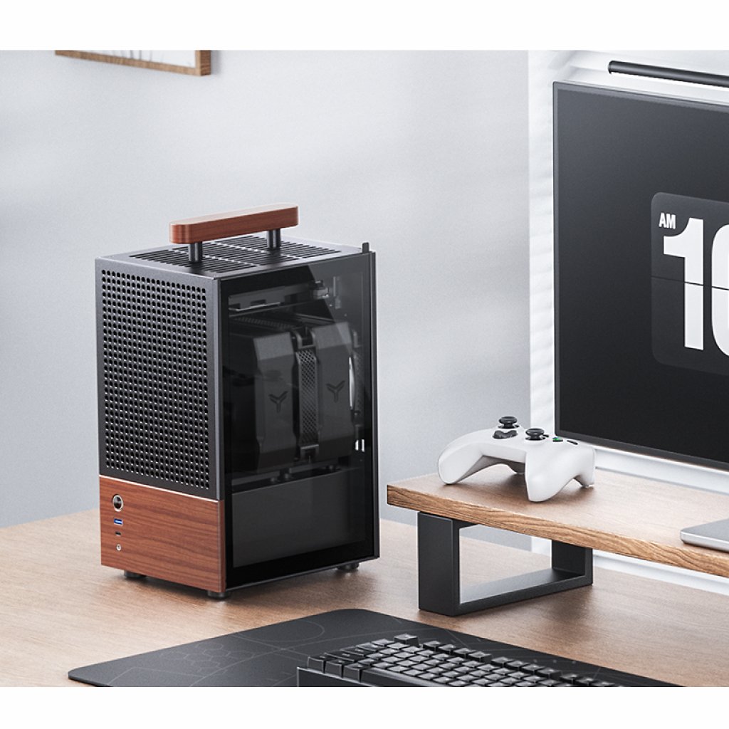 [20/06/2024] Jonsbo T6: Neues Mini-ITX-Gehäuse mit Walnuss und Griff (1)