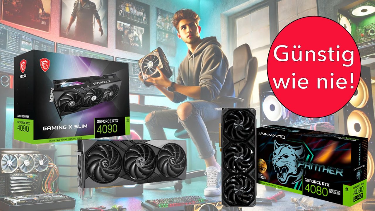 Nvidia Geforce Grafikkarten werden teurer - jetzt noch von Tiefstpreis-Deals für RTX 4090, RTX 4080 Super & RTX 4070 Super profitieren