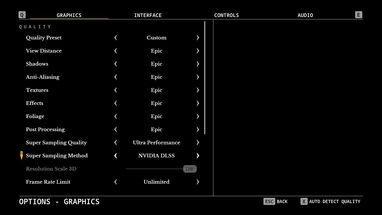 [27/06/2024] Riven 2024 Graphics Options DLSS 3.7
