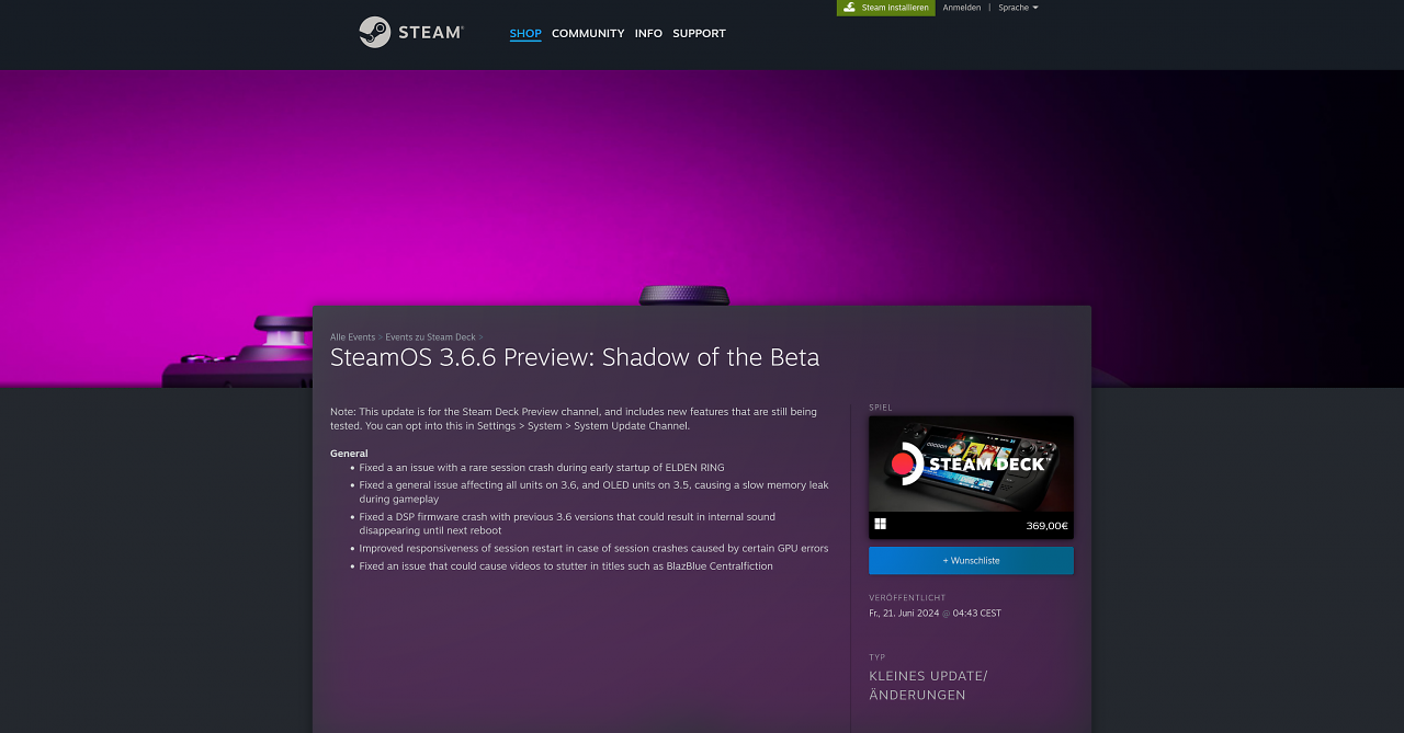 [22/06/2024] SteamOS 3.6.6 Preview