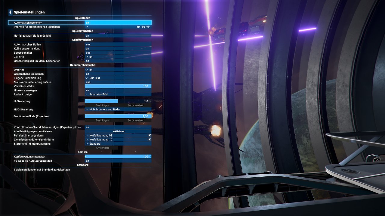 [24/06/2024] X4 Foundations Timelines with Update 7.00 - Menü - 03 - Spieleinstellungen