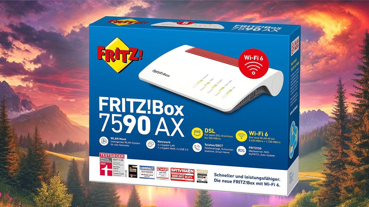 Sogar günstiger als beim Prime Day: AVM Fritzbox 7590 AX jetzt 34% unter UVP bei Amazon & Media Markt