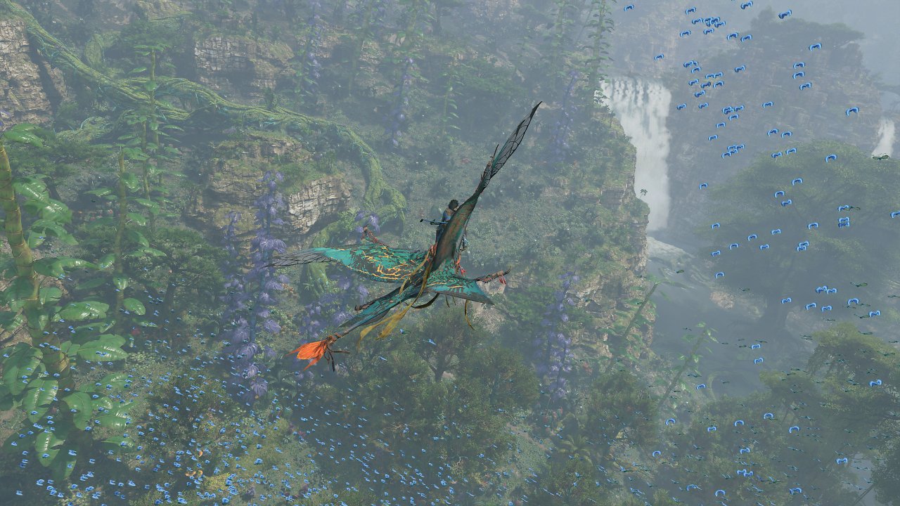 [18/07/2024] Avatar Frontiers of Pandora - Sky Breaker DLC - Diese Schmetterlingsschwäre sind neu hinzugekommen und auch im Hauptspiel zu sehen. Sie können beim Hindurchfliegen die Framerate kräftig drücken, insbesondere mit Unoptanium-Setting.