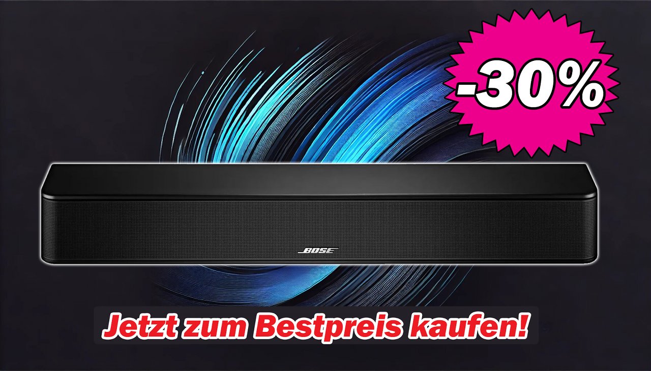 [24/07/2024] Nirgendwo günstiger: Dank 30% Rabatt gibt es die Bose Soundbar gerade zum Bestpreis