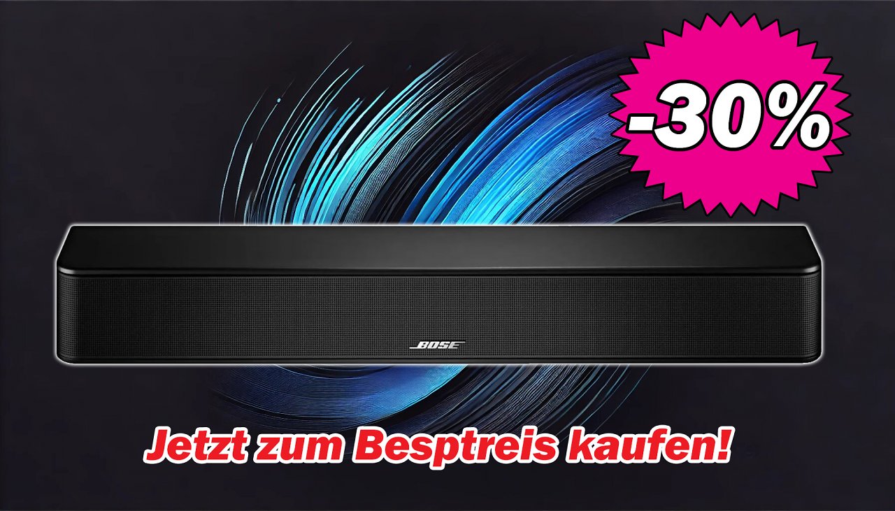 [24/07/2024] Nirgendwo günstiger: Dank 30% Rabatt gibt es die Bose Soundbar gerade zum Bestpreis