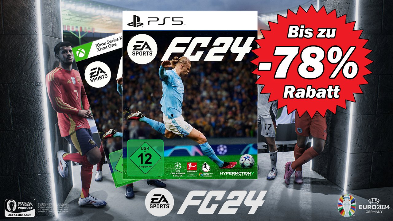 [03/07/2024] Deal: Deutschland vs. Spanien und du gegen die Preise: EA SPORTS FC 24 mit 78% Rabatt