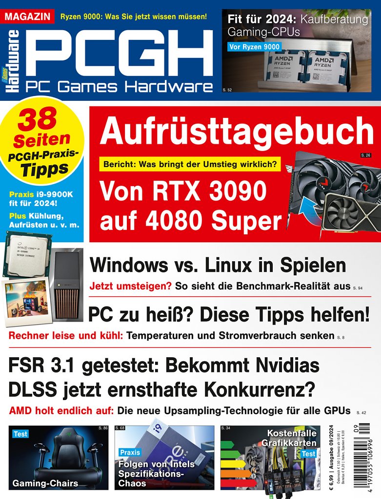 [25/07/2024] Magazin-Cover der PCGH-Ausgabe 09/2024.