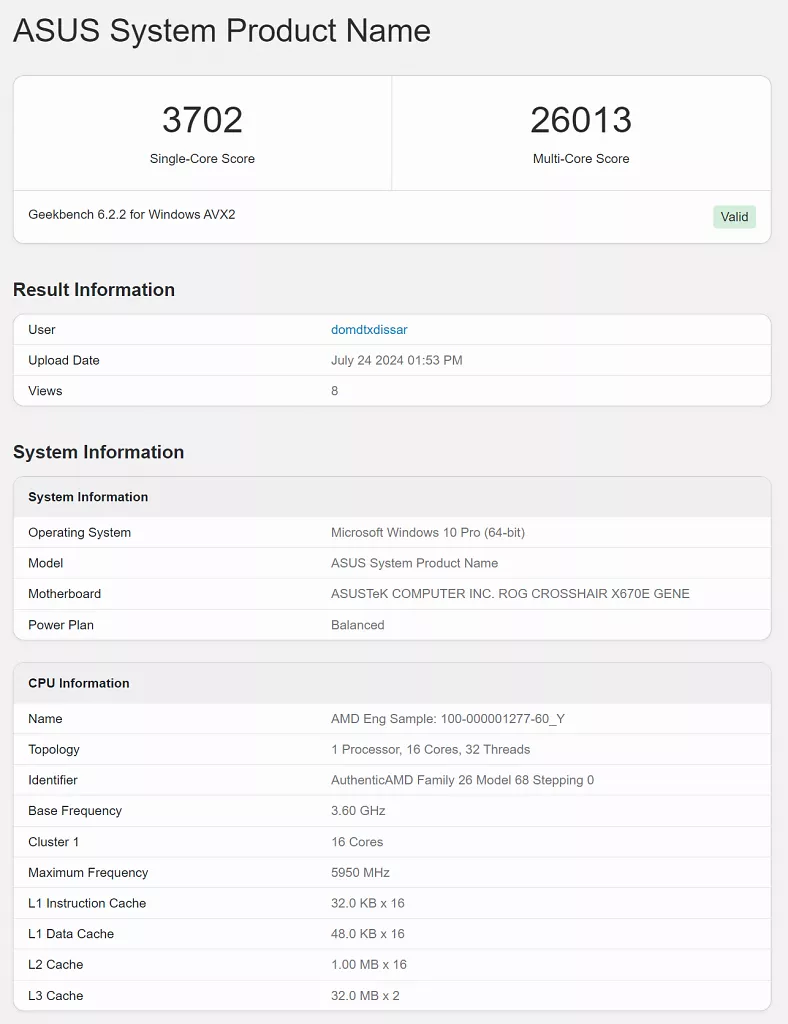 [25/07/2024] Ryzen 9 9950X bei rund 6 GHz: Neue Benchmark-Höchstwerte