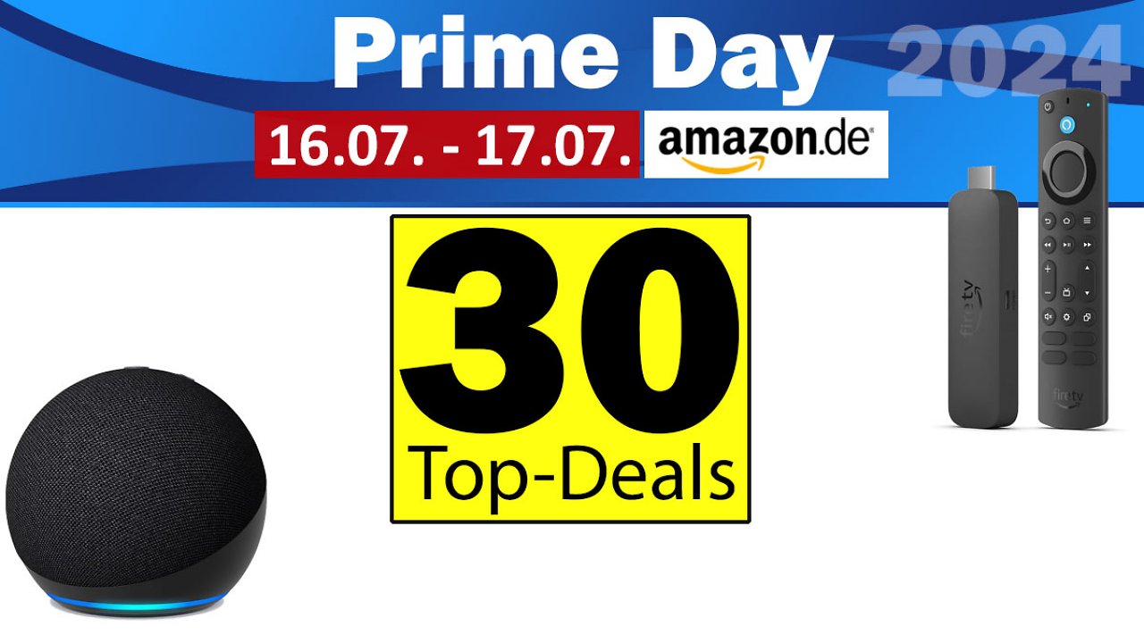[11/07/2024] Beim Amazon Prime Day günstig wie nie: Die 42 besten Tiefstpreis-Deals - Fernseher, Gaming-Zubehör, Smartphones uvm. (1)
