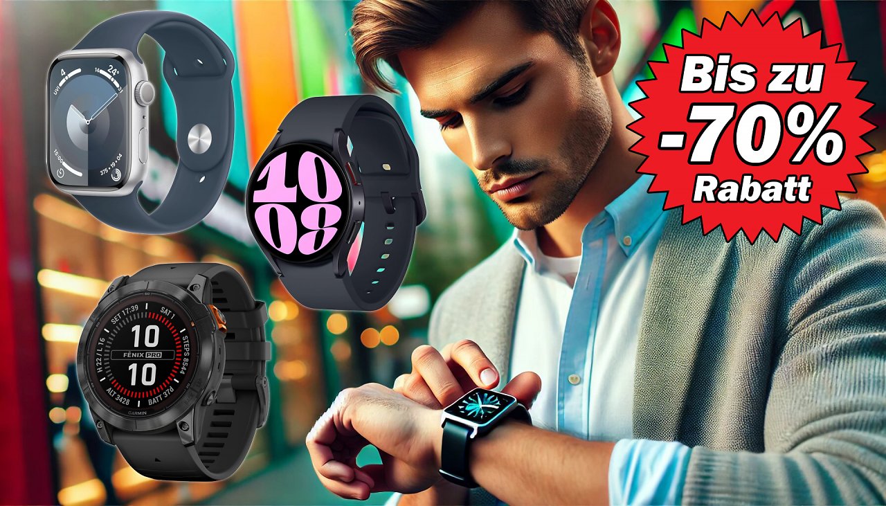 [16/07/2024] Smartwatch-Deals: Bis zu 70% Rabatt auf Garmin, Samsung, Apple und mehr am Amazon Prime Day