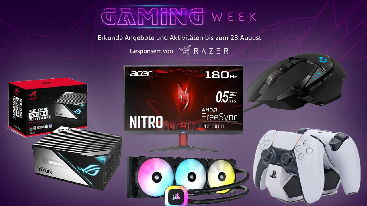 Deal: Pünktlich zur Gamescom gibt's die Gaming Week bei Amazon - Top-Angebote für PC-Spieler und Konsolenfans