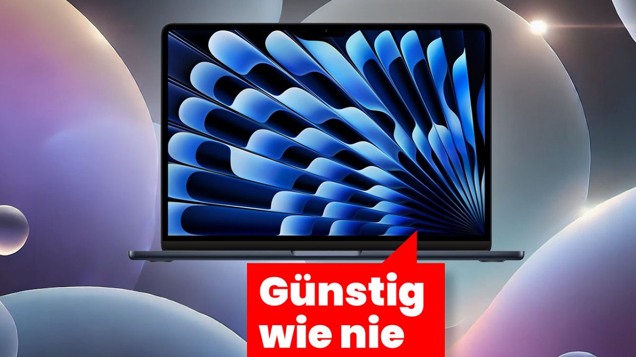 Tiefstpreis-Deal: MacBook Air M3 (2024) gerade nur 989 Euro bei Amazon