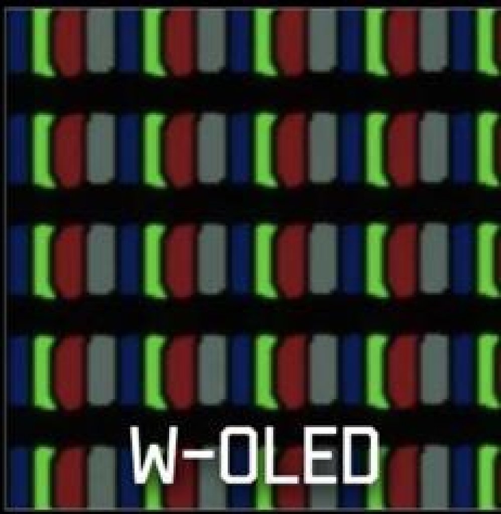 Corsair 24WQHD240-C QD-OLED im Test - Vergleich Pixel-Layout W-OLED (LG)