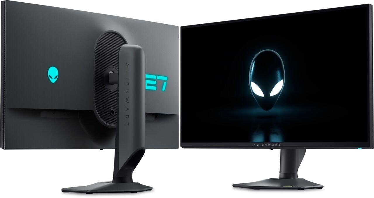 [17/08/2024] Dell Alienware AW2725QF: Vorder- und Rückseite.