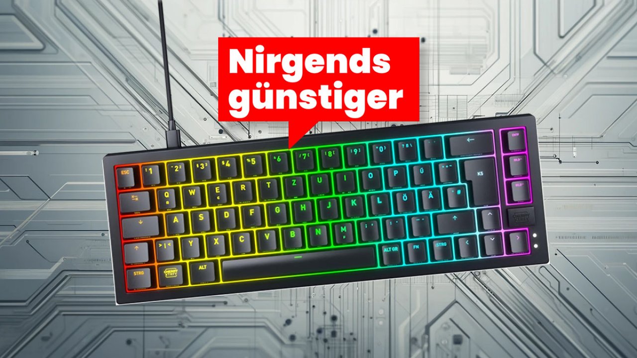 [29/08/2024] Gaming-Tastatur Cherry Xtrfy K5V2 Compact mit vorgeschmierten Schaltern günstig wie nie