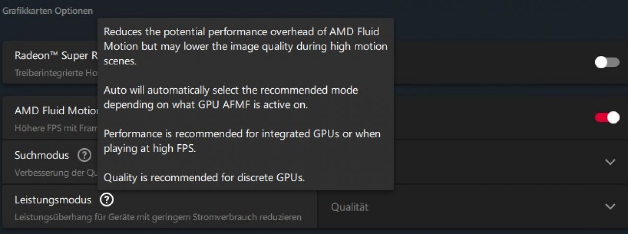 <strong>Dank Treiber mit doppelt so vielen Fps? </strong>AMDs FMF 2 im Check mit Latenzen + <a href="https://www.youtube.com/watch?v=ZAk0x0vJxSM">Blindtest-Video</a>