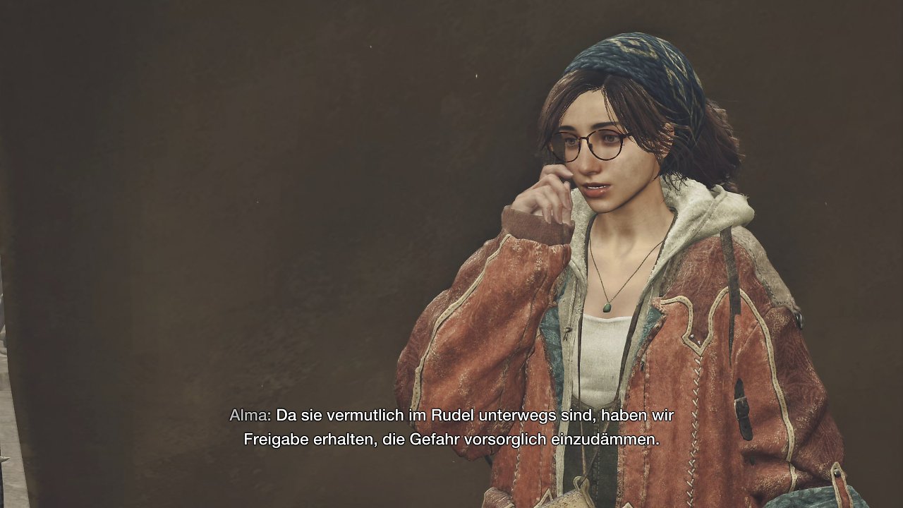 [28/08/2024] Als neue Begleitung und Wildtierexpertin hält in Monster Hunter Wilds Charakter Alma her, die mit Brille und Frisur auch glatt aus unserer Welt stammen könnte.