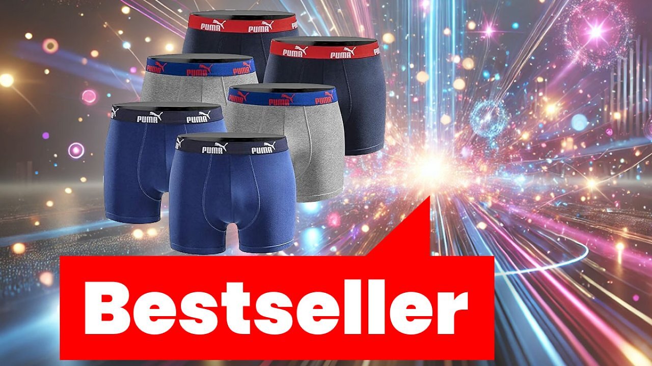 Verkaufsrenner kurz 21% günstiger: Puma Boxershorts für Herren im 6er Pack in der Black Limited Edition