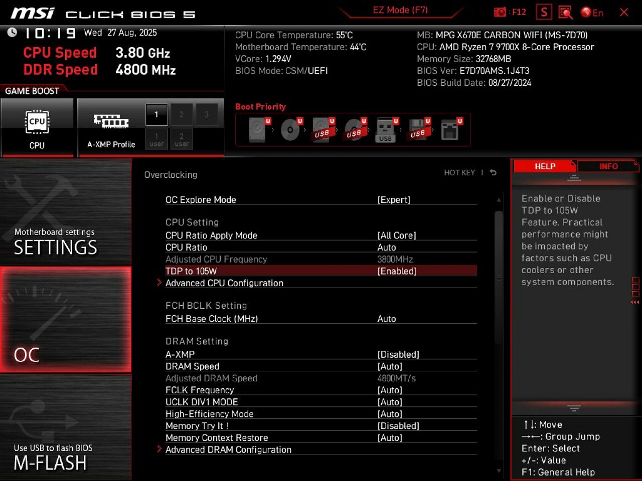 [28/08/2024] MSI BIOS