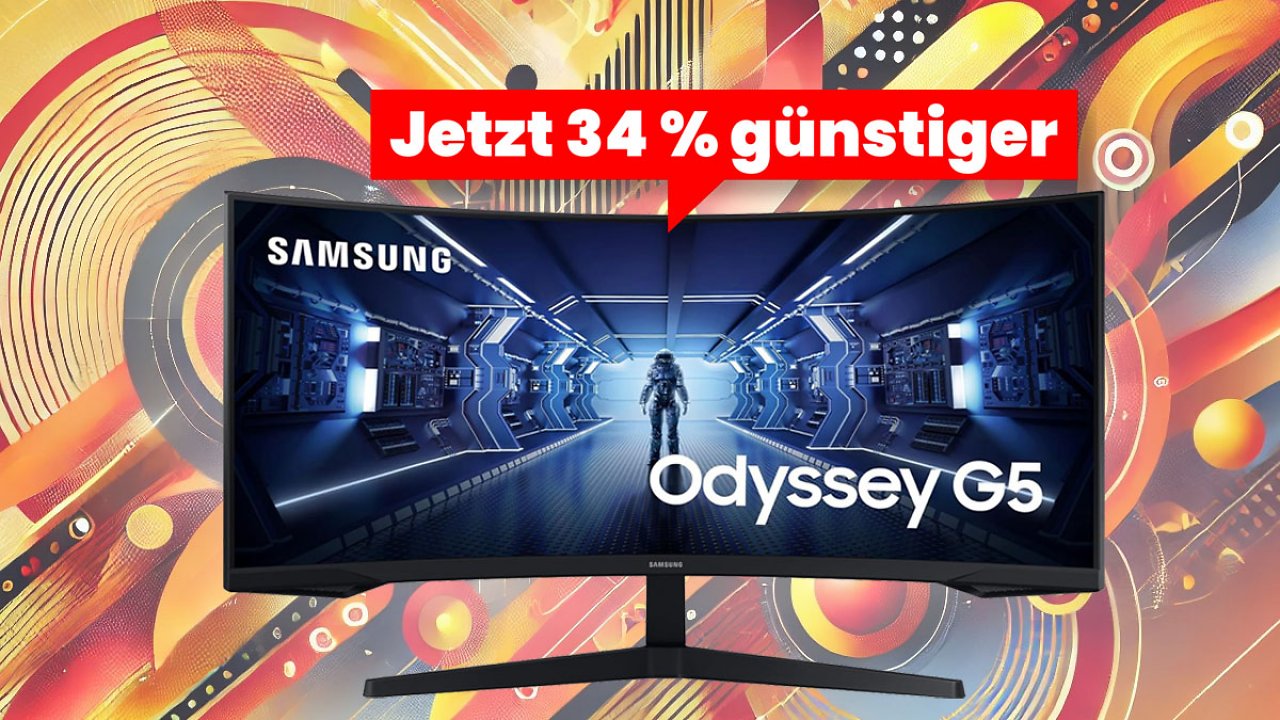NBB kontert Amazon: Beliebter Ultrawide Curved Gaming-Monitor von Samsung mit 34 Zoll gerade erstaunlich günstig