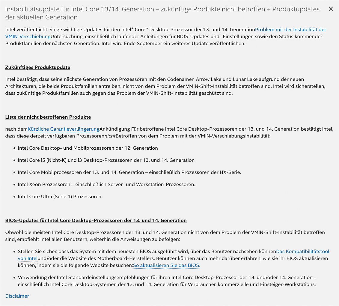 [31/08/2024] Stellungnahme
