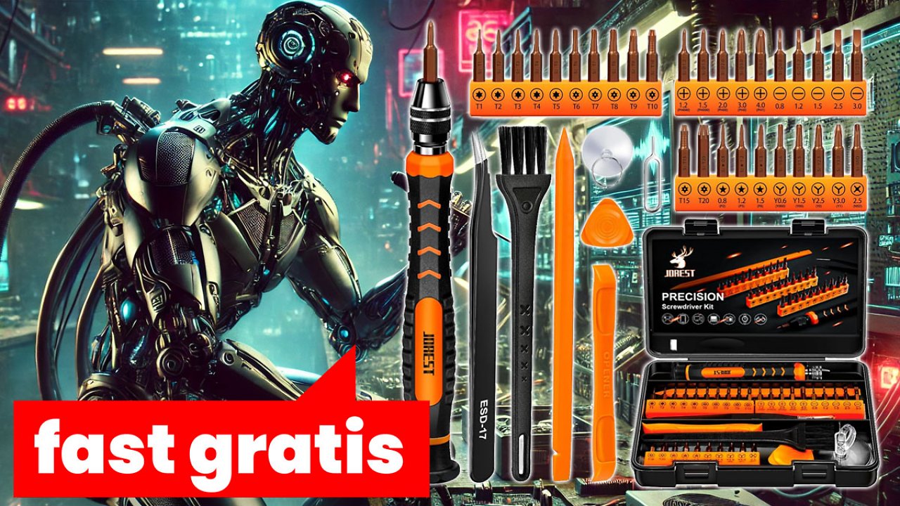 [02/08/2024] Deal für Hardware-Bastler: Amazons Platz 1 Schraubendreher kostet 11 Euro - Set aus 38 Teilen nach iFixit-Art
