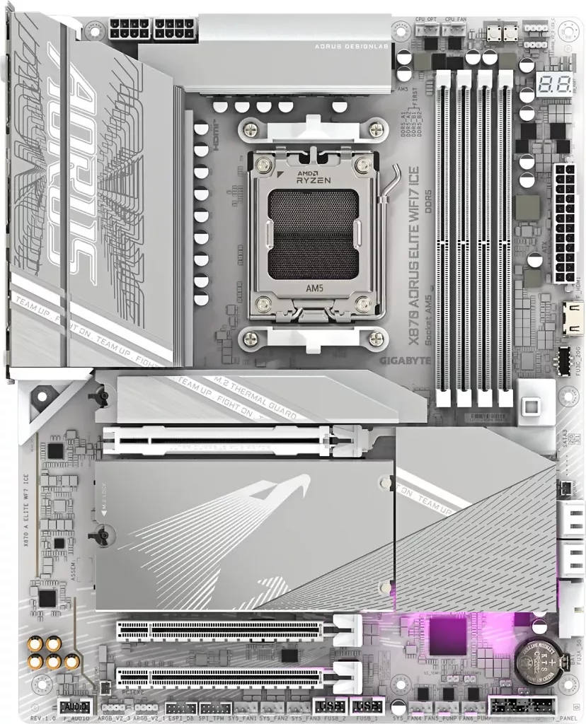 [17/09/2024] Gigabyte X870 Aorus Elite WIFI7 Ice