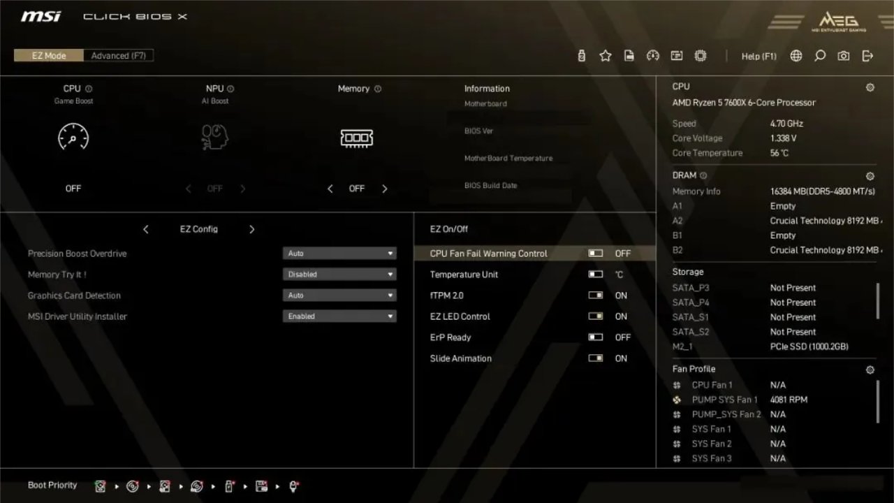 [26/09/2024] MSI Click BIOS X: So sieht das neue Interface aus (1)