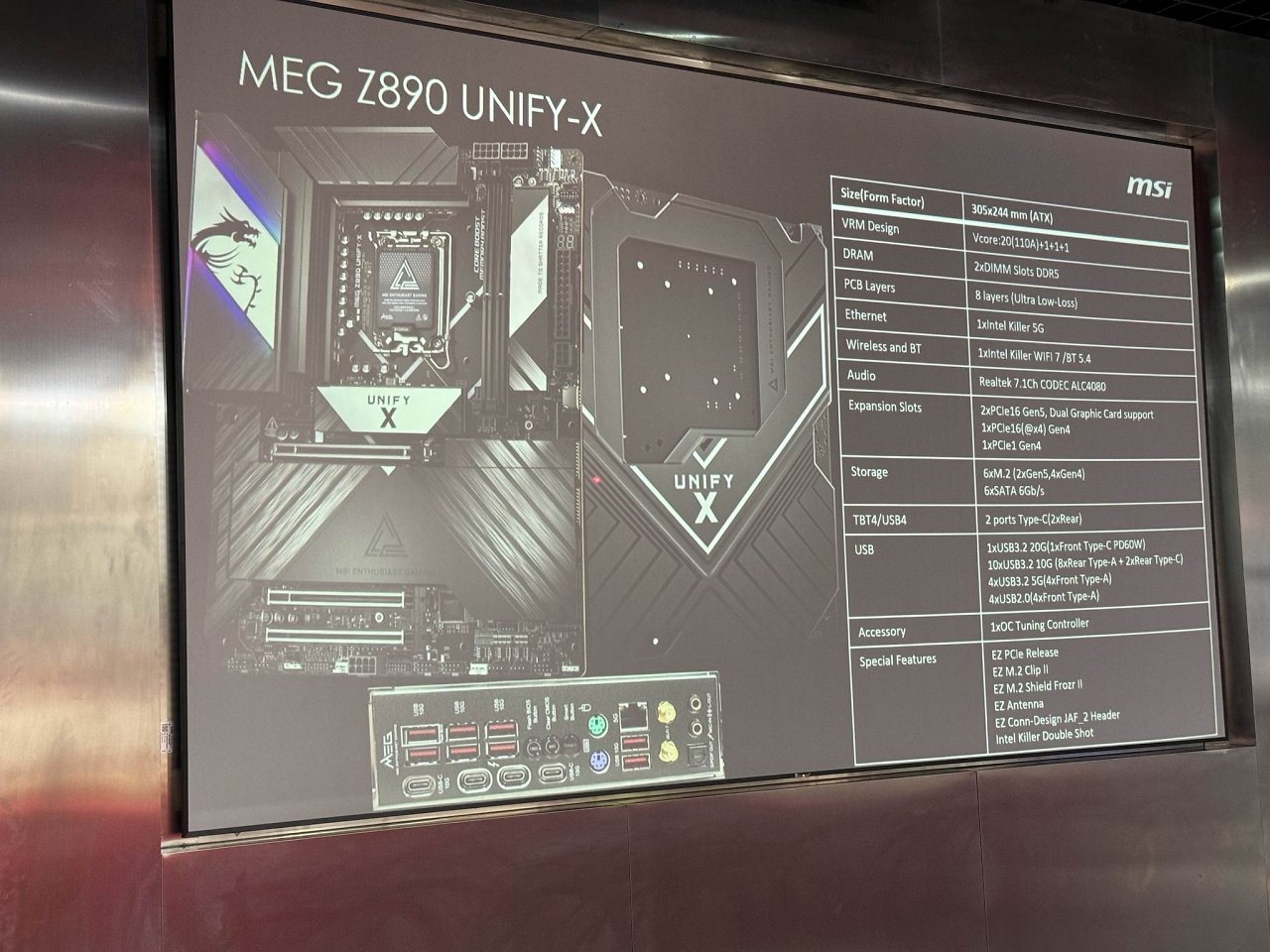 [21/09/2024] MSI MEG Z890 Unify-X