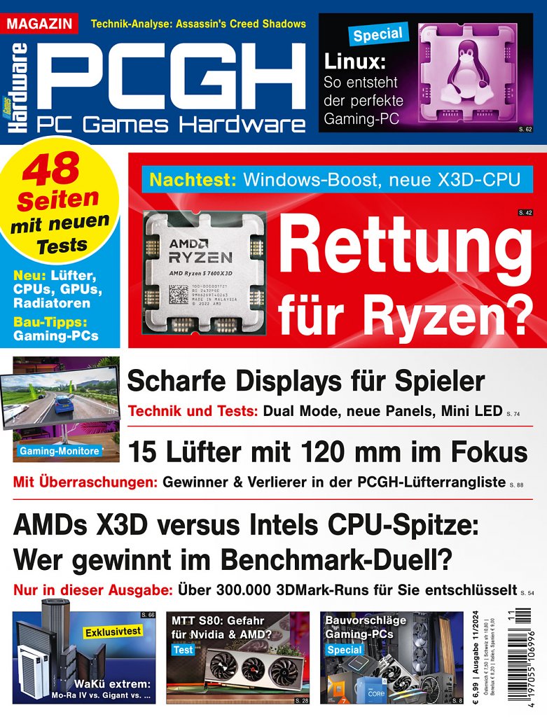 [23/09/2024] Magazin-Cover der PCGH-Ausgabe 11/2024.